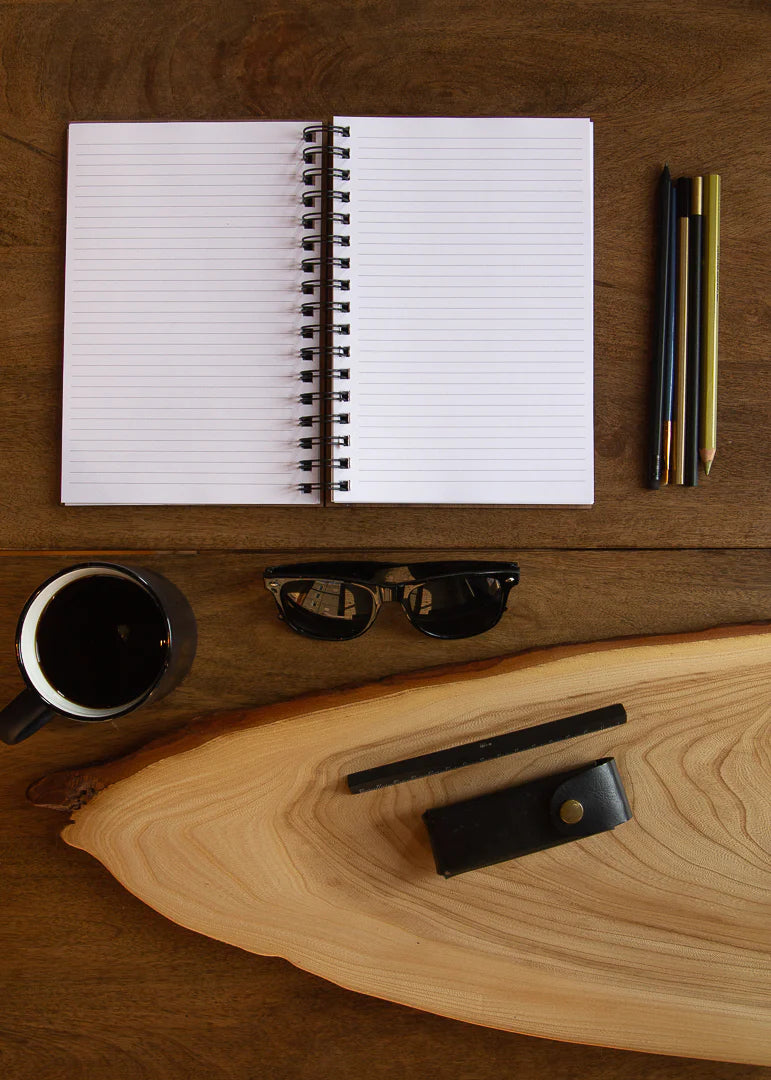 Customizable Wood Spiral Journal