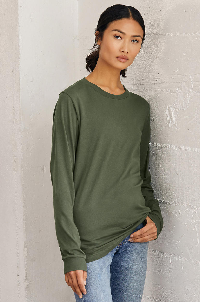 BELLA+CANVAS® Unisex Heather CVC Long Sleeve Tee