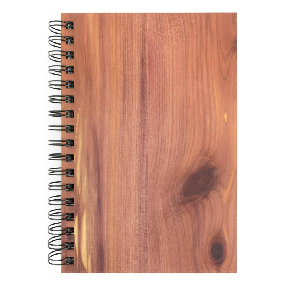 Customizable Wood Spiral Journal